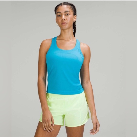 Lululemon Swiftly Tech Racerback Tank Top 2.0 Race Length Turquoise Tide Size 12 - Picture 1 of 8